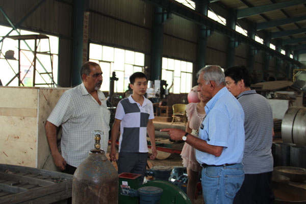 Congo customer visit us about palm oil refinery plant
