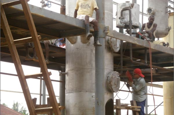 Installation Palm oil refinery plant
