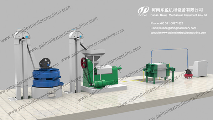 palm kernel oil press processing machine