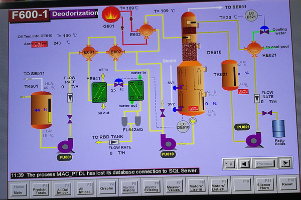 palm oil degumming & deodorization process