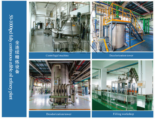 continuous palm oil refinery plant