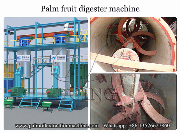 palm fruit digester machine 