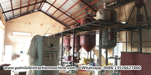 palm oil refinery and fractionation plant