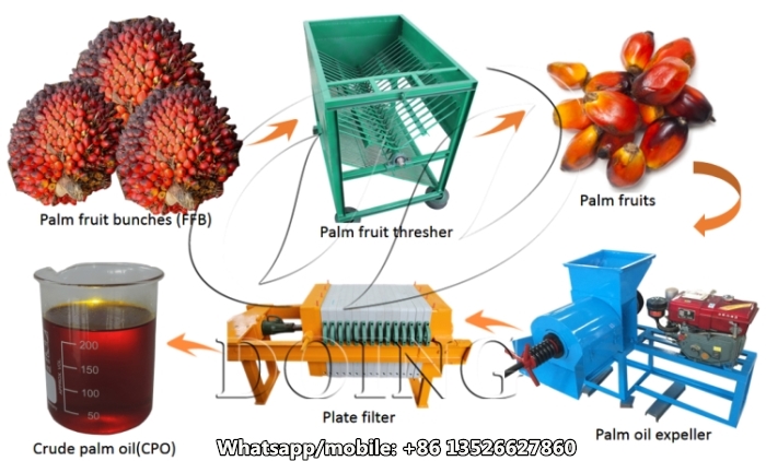 palm oil production line 