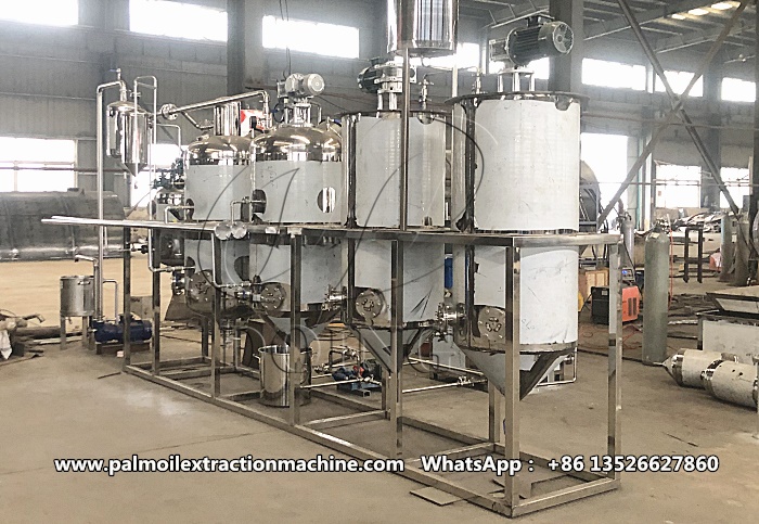 cooking oil refining unit