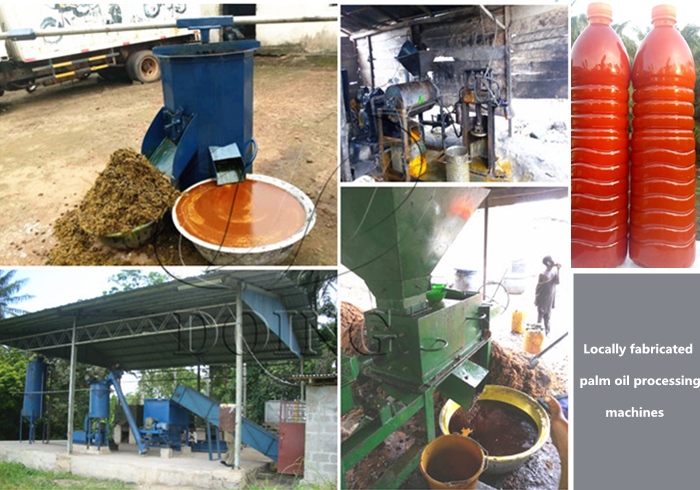 locally fabricated palm oil processing machines