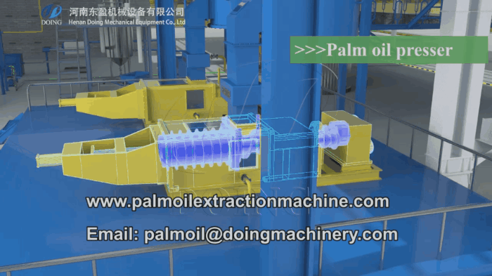 palm oil press machine gif