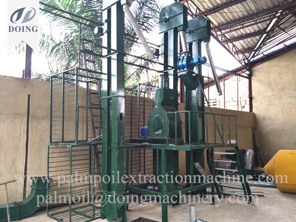 palm kernel cracking and separating machine