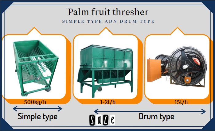 palm fruit thresher machine