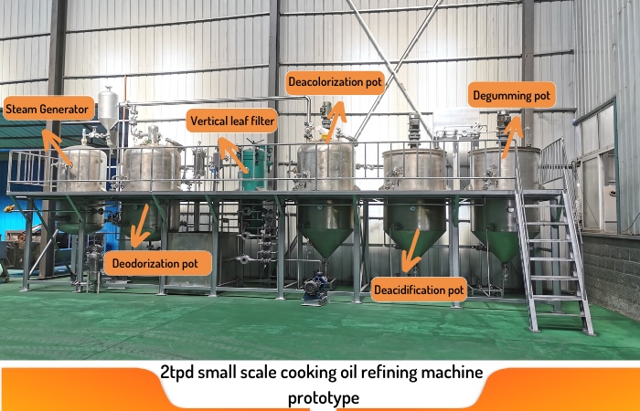 cooking oil refining machine